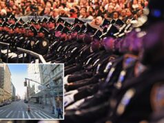 Casal descarado rouba cadete da polícia de Nova York e namorada sob a mira de uma arma em assalto em Nova York: policiais, fontes West 25th Street, perto da Sétima Avenida, em Nova York.