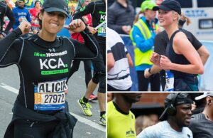 Celebridades disputando a maratona de Nova York Celebridades disputando a maratona de Nova York