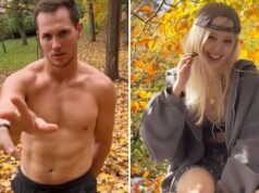 Celebridades sentindo folhagem de outono… Não pare de ver! Celebridades caindo na folhagem