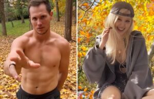 Celebridades sentindo folhagem de outono… Não pare de ver! Celebridades caindo na folhagem