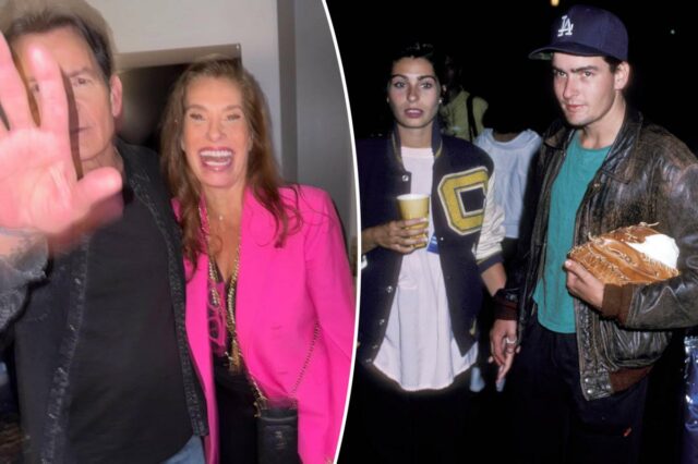 Charlie Sheen, ex-Dolly Fox dos anos 80, se aproxima novamente após seu livro de memórias
