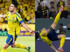 Chute de bicicleta de Cristiano Ronaldo ajuda Al-Nassr a registrar nona vitória consecutiva Chute de bicicleta de Cristiano Ronaldo ajuda Al-Nassr a registrar nona vitória consecutiva