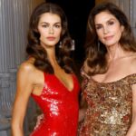 Kaia Gerber canaliza modelo de divisão de look Dolce Lingerie da mamãe Cindy Crawford atualizado