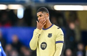 Como Marcus Rashford e Alejandro Garnacho se saíram na reunião da Liga dos Campeões Uma imagem do construtor de escalação GRV Media com o time do Manchester United