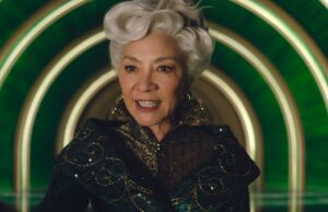 Como Michelle Yeoh tornou seu personagem ‘perverso’ aterrorizante – sem nunca levantar a voz Jeff Goldblum como O Mágico de Oz e Michelle Yeoh como Madame Morrible em