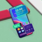 Samsung-Galaxy-Z-Fold-7-fechado mostrando widgets da tela inicial