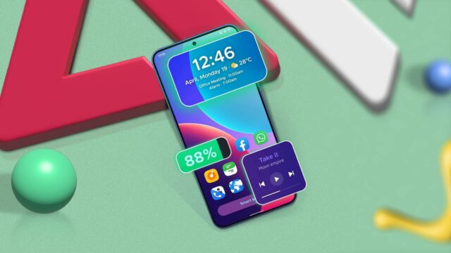 Como os widgets do Android assumiram silenciosamente o controle do Samsung-Galaxy-Z-Fold-7-fechado mostrando widgets da tela inicial