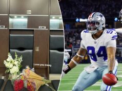 Companheiros de equipe dos Cowboys homenageiam Marshawn Kneeland com flores no armário: ‘Amo você, cara’ Companheiros de equipe dos Cowboys homenageiam Marshawn Kneeland com flores no armário: 'Amo você, cara'