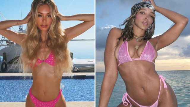 Corinne Olympios x Tinashe Quem você prefere?! (Edição Pink Bikini Babes)
