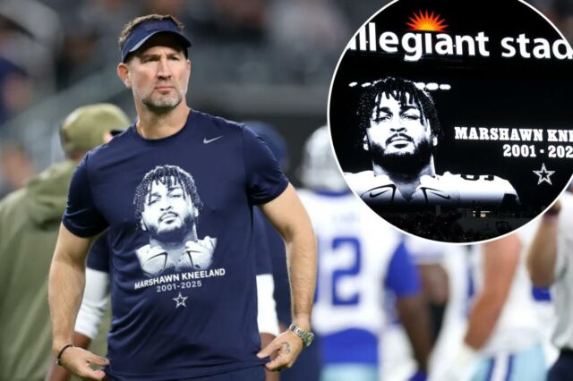 Cowboys e Raiders homenageiam Marshawn Kneeland no primeiro jogo do Dallas desde sua morte

