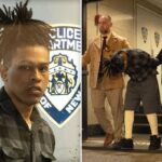 Creep que supostamente estuprou uma menina de 12 anos nas escadas de Nova York, covardemente evita as câmeras após a prisão