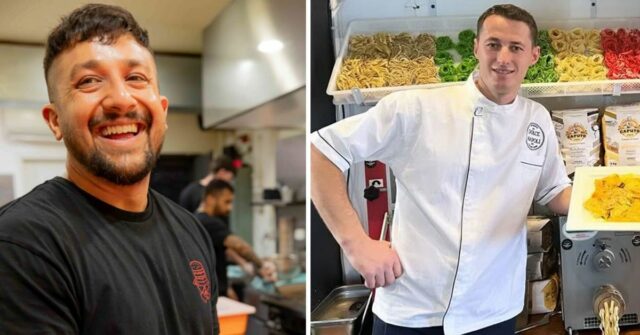 Chris, proprietário do Barry's Burgers em Adelaide