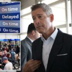 Passageiros no aeroporto.