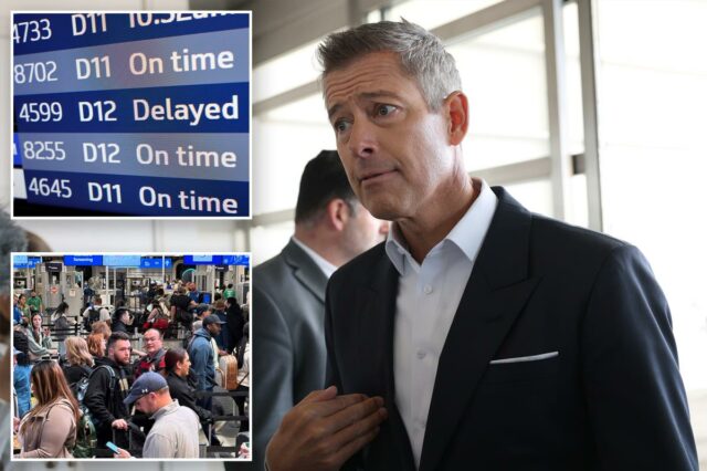 Passageiros no aeroporto.