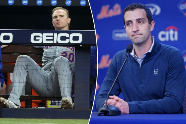 David Stearns pode já ter dado a mão a Pete David Stearns pode já ter dado a mão a Pete Alonso do Mets na entressafra da MLB cheia de grandes questões