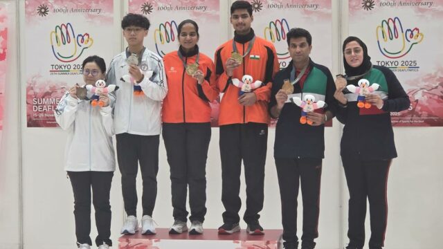 Deaflympics 2025: Deshwal e Pranjali conquistam ouro em pistola de Deaflympics 2025: Deshwal e Pranjali conquistam ouro em pistola de ar comprimido de equipe mista