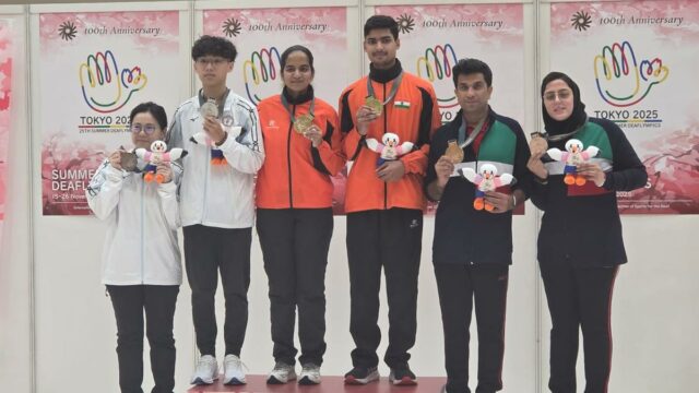 Deaflympics 2025: Pranjali conquista o primeiro ouro individual e garante o primeiro lugar na pistola 25m
