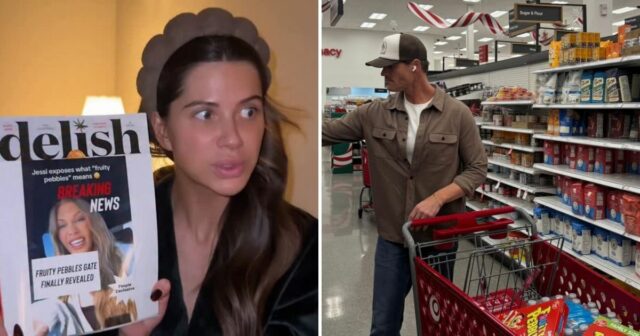 Demi e seu marido Bret, das esposas mórmons, zombam do A esposa mórmon, Jessi, zomba de Demi, alegando que ela não consegue pentear a figura paterna de Taylor Swift