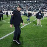 College football head coach Jonathan Smith of Michigan State Spartans