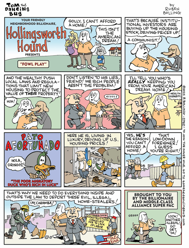 Desenho animado: Hollingsworth Hound, de Tom the Dancing Bug, explica Desenho animado: Hollingsworth Hound, de Tom the Dancing Bug, explica a crise imobiliária