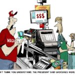 Desenho animado: Mas Trump disse...