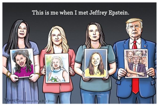 Desenho animado: Quando conheci Jeffrey Epstein
