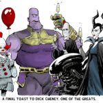 Desenho animado: Um brinde a Dick Cheney