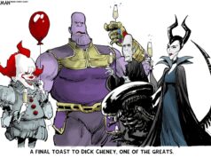 Desenho animado: Um brinde a Dick Cheney Desenho animado: Um brinde a Dick Cheney