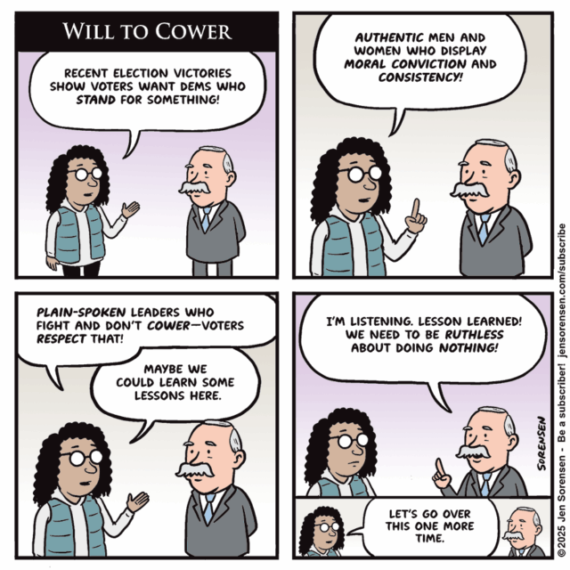 Desenho animado: Vontade de se encolher
