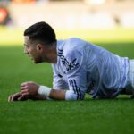 Jogadores do Manchester United comemoram vitória contra o Crystal Palace.