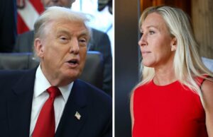 Donald Trump chama a renúncia de Marjorie Taylor Greene de ‘ótimas notícias para o país’ Donald Trump rescinde o endosso de Marjorie Taylor Greene, 'Ranting Lunatic', e diz que apoiará o oponente principal