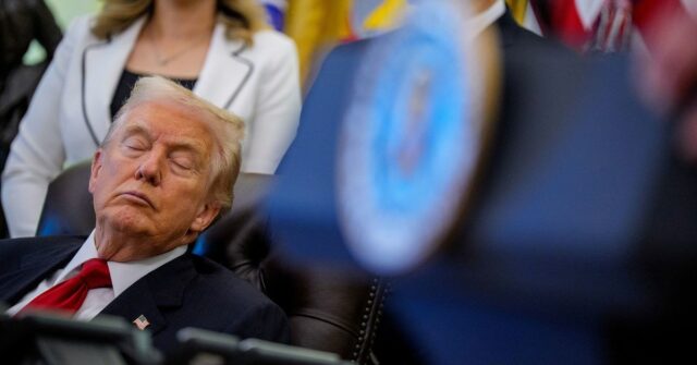 'Dozy Don': imagens do evento Trump Oval Office se tornam virais
