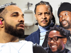 Drake nega lenda urbana da TI e diz que amigo falecido nunca urinou nele Drake Ti Meek Mill Kendrick Lamar Principal Getty