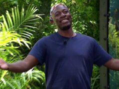 Eddie Kadi, do I’m A Celeb, fica se debatendo debaixo d’água depois de deixar cair ‘inúmeras chaves’ durante um desafio infestado de crocodilos… enquanto os novos companheiros de acampamento Vogue Williams e Tom Read Wilson se preparam para entrar na selva Eddie Kadi, do I'm A Celeb, ficou se debatendo debaixo d'água enquanto deixava cair 'inúmeras chaves' ao se juntar a enguias e crocodilos no difícil desafio de quarta-feira