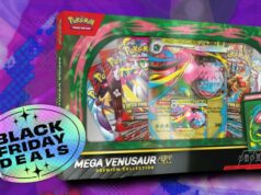 Encomende a caixa de coleção Pokémon TCG Mega Venusaur ex Premium pelo valor de mercado na promoção da Amazon Black Friday Cartas de Perseguição de Mega Evolução