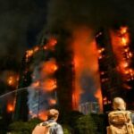 Enorme incêndio queima apartamento em Hong Kong, 4 pessoas mortas