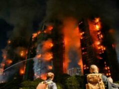 Enorme incêndio queima apartamento em Hong Kong, 4 pessoas mortas Enorme incêndio queima apartamento em Hong Kong, 4 pessoas mortas