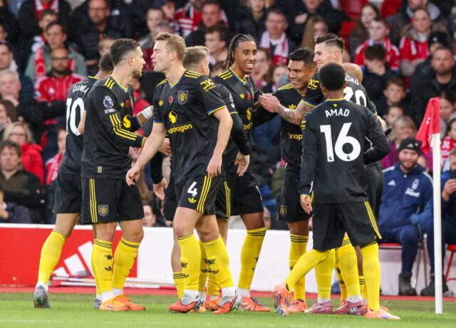 Escalação prevista do Manchester United para enfrentar o Tottenham Hotspur, ícone de correio