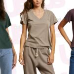 Esta camiseta solta e não pegajosa é um item básico que você precisa