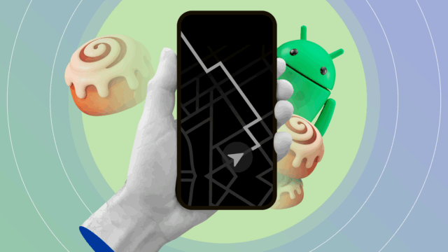 Este Android 17 pode ser o melhor recurso do ano Um telefone Samsung em uma mesa, mostrando um papel de parede com muitos olhos