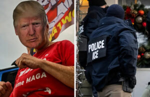 Este apoiador do MAGA está se tornando viral por sua postagem denunciando os ataques “antiamericanos” do ICE em sua cidade, e as reações são brutais Colete policial com "GELO DA POLÍCIA" rotulado nas costas, usado por um oficial em um ambiente interno