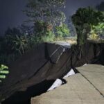 Estrada Nyawangan – Picisan em Tulungagung quebrada devido a deslizamento de terra, governo realiza mitigação rápida