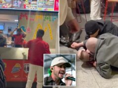 Estrela country elogia homens que prenderam cliente no McDonald’s de Melbourne Estrela country elogia homens que prenderam cliente no McDonald's de Melbourne