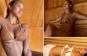 Estrelas sensuais suando em saunas fumegantes! Estrelas da Sauna - Não se preocupe!