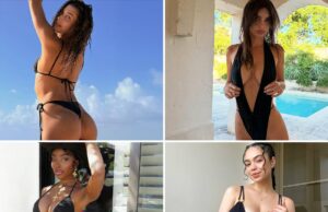 Estrelas sexy em biquínis pretos… Compre até cair! Estrelas em biquínis pretos