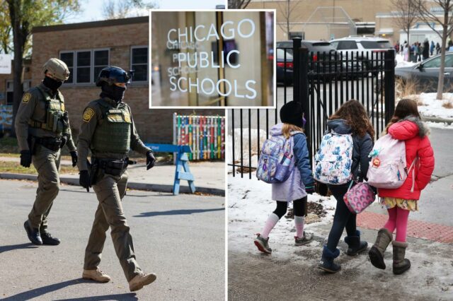 Estudantes imigrantes ilegais permitiam ausências ilimitadas de acordo com a Estudantes imigrantes ilegais permitiam ausências ilimitadas de acordo com a política das Escolas Públicas de Chicago