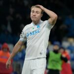 Rasmus Hojlund em treinamento