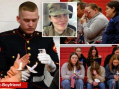 Ex-namorado da Marinha da Guarda Nacional Sarah Beckstrom comparece ao serviço memorial após tiroteio em DC Ex-namorado da Marinha da Guarda Nacional Sarah Beckstrom comparece ao serviço memorial após tiroteio em DC