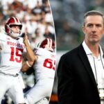 Fernando Mendoza nº 15 do Indiana Hoosiers passa a bola durante o segundo quarto contra o Penn State Nittany Lions no Beaver Stadium em 8 de novembro de 2025 em State College, Pensilvânia.