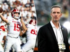 Executivos do Jets assistem ao potencial melhor escolhido do Draft da NFL de 2026, Fernando Mendoza, ao vivo após liquidação do prazo Fernando Mendoza nº 15 do Indiana Hoosiers passa a bola durante o segundo quarto contra o Penn State Nittany Lions no Beaver Stadium em 8 de novembro de 2025 em State College, Pensilvânia.